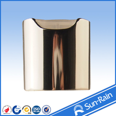 Glänzende silberne kundenspezifische Standardplastikdiskettenkappe mit Metalloberteil