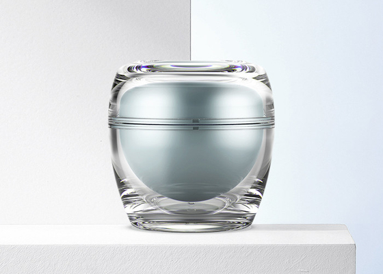 doppel-wandige kosmetische Plastikglas-kosmetische acrylsauergläser des freien Raumes 50g