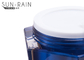 Färben Sie kundengebundene quadratische kosmetische Plastikgläser für Hautaugenpflege SR23A2