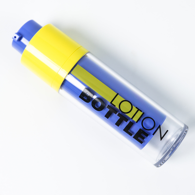 Mode 15 ml 30 ml 50 ml Kosmetische Rotationsflasche für Hautpflegeverpackungen mit Bildschirmdruck