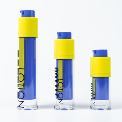 Mode 15 ml 30 ml 50 ml Kosmetische Rotationsflasche für Hautpflegeverpackungen mit Bildschirmdruck