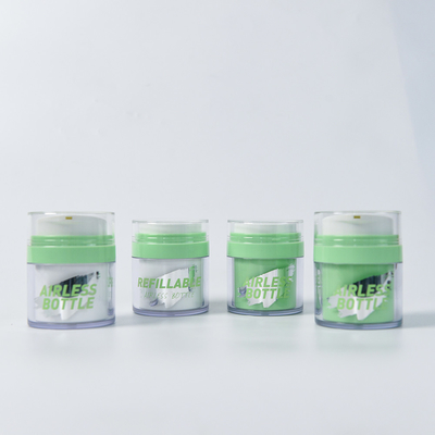 Leere PET-Flasche Luftlose Pumpflasche für personalisierte PP-Material Nachfüllbare Körpercreme Behälter