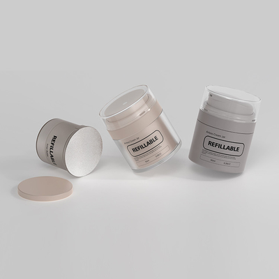 Kostenlose Probe 50 ml Nachfüllbare Luftlose Pumpflasche Für Foundation Serum Lotion