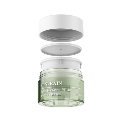 Plastik-PP-Kosmetikcreme-Gläser Gläser Behälter 50 ml 100 ml 150 ml 200 ml