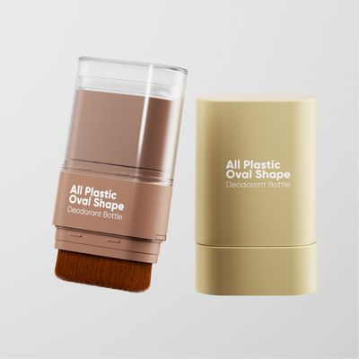 Fabrik direkt kann Farbe anpassen Grundfesten Stick alle Kunststoff ovalen Form Deodorant Flasche mit einer Bürste