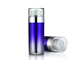 Luftlose kosmetische Flaschen SR2151B, purpurrote doppelstöckige luftlose Lotions-Pumpflaschen
