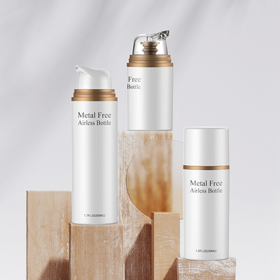 Biologisch abbaubar alle Kunststoffflaschen Luftlose Pumpflaschen Recycelbare leere Lotionflasche Kunststoff Mono Material Kosmetikflasche